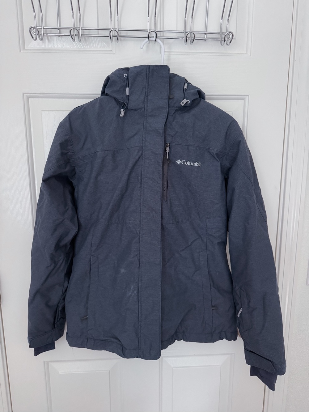 Columbia Navy Hooded Puffer Jacket